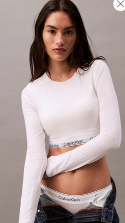 T-shirt crop Calvin Klein