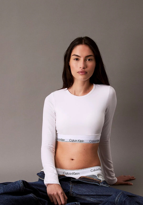 T-shirt crop Calvin Klein